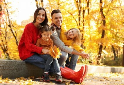 family outdoors